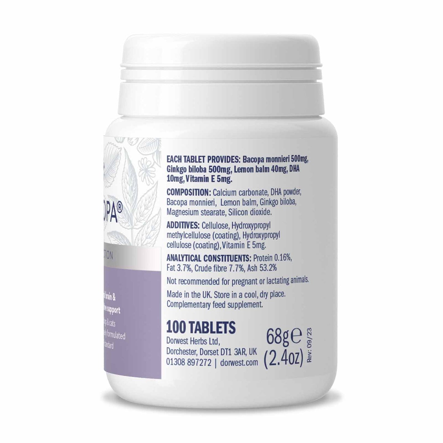 Dorwest BrainCopa® Tablets For Dogs And Cats (Cogntive Support)