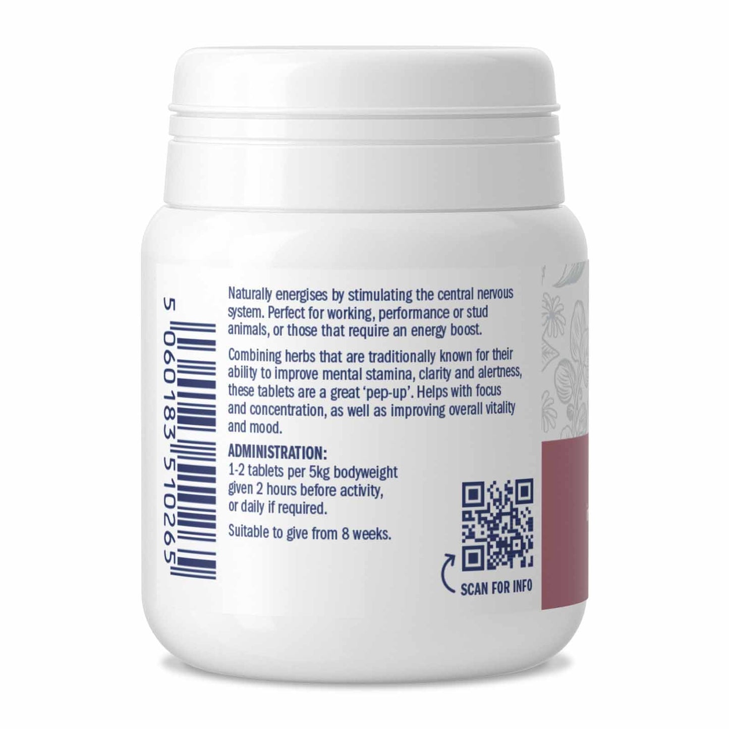 Dorwest Damiana & Kola Tablets For Dogs And Cats (For Alterness, Vitality & Stamina)
