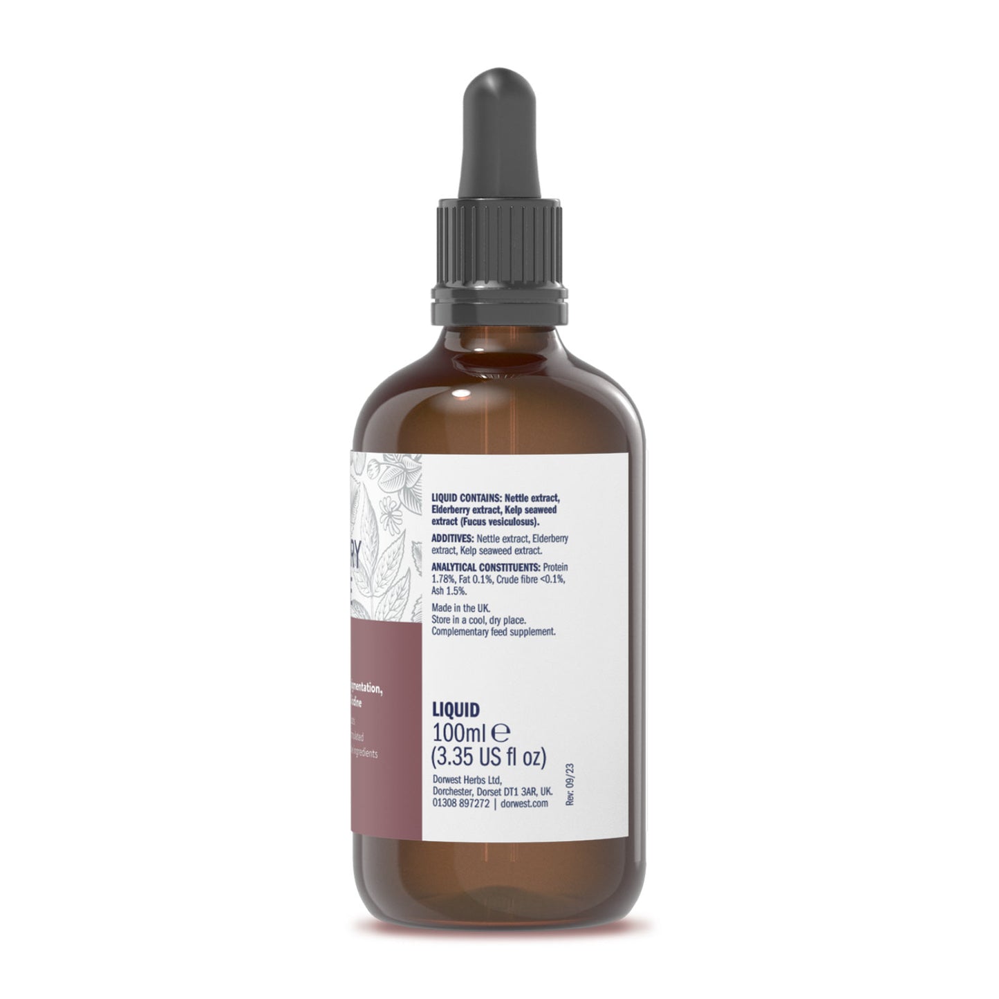 Dorwest Elderberry & Nettle Extract For Dogs And Cats (Improve Skin & Coat Pigmentation)