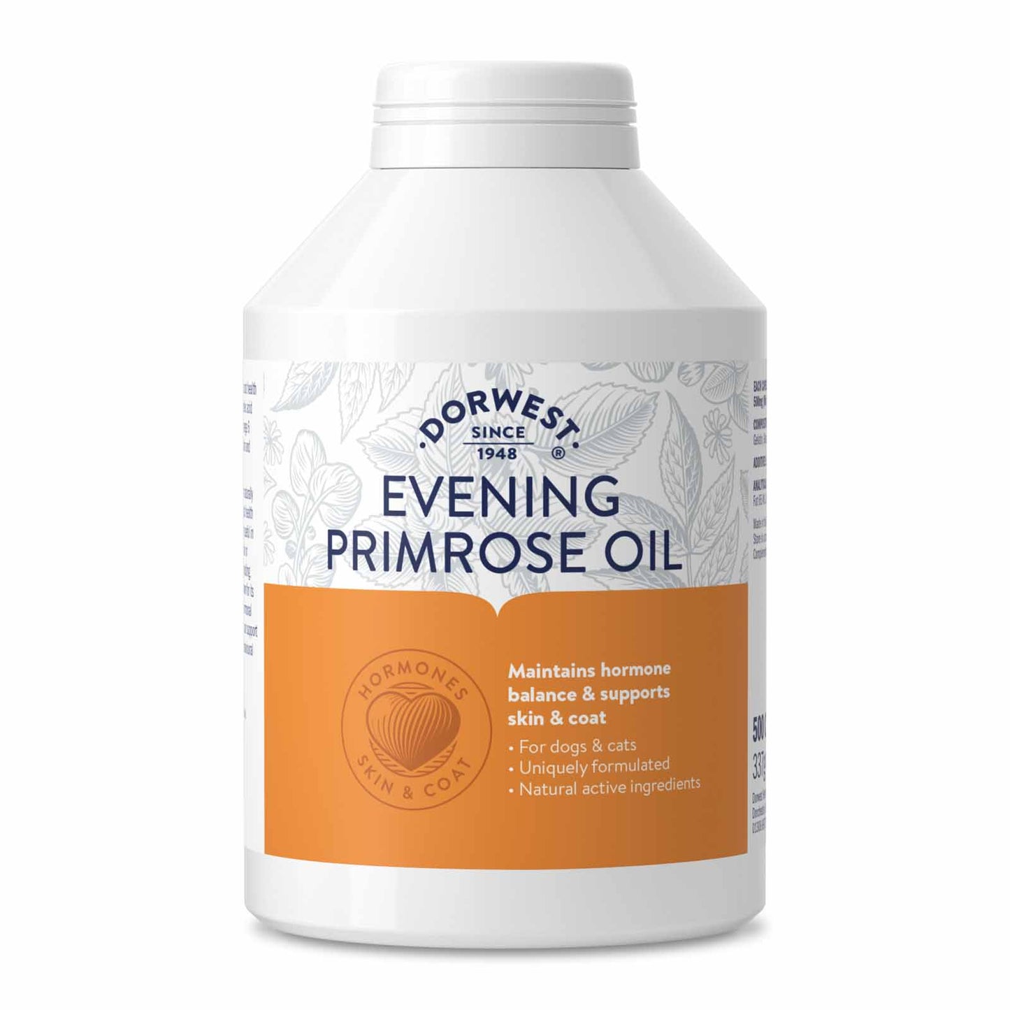 Evening Primrose Oil Capsules For Dogs And Cats (Healthy Skin & Hormonal Balance)