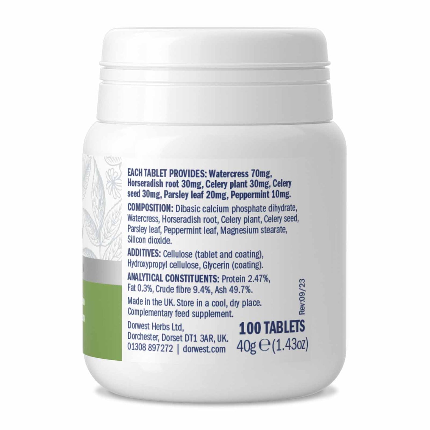 Dorwest Green Releaf Tablets For Dogs And Cats (For Itchy Skin, Joints & Urinary Care)