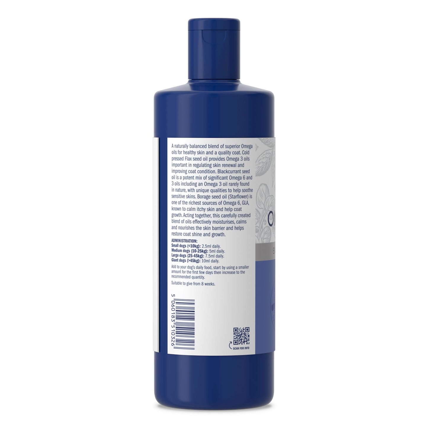 Dorwest Omega Star 500ml For Dogs (Omega 3 & 6 Oils For Healthy Skin & Coat)