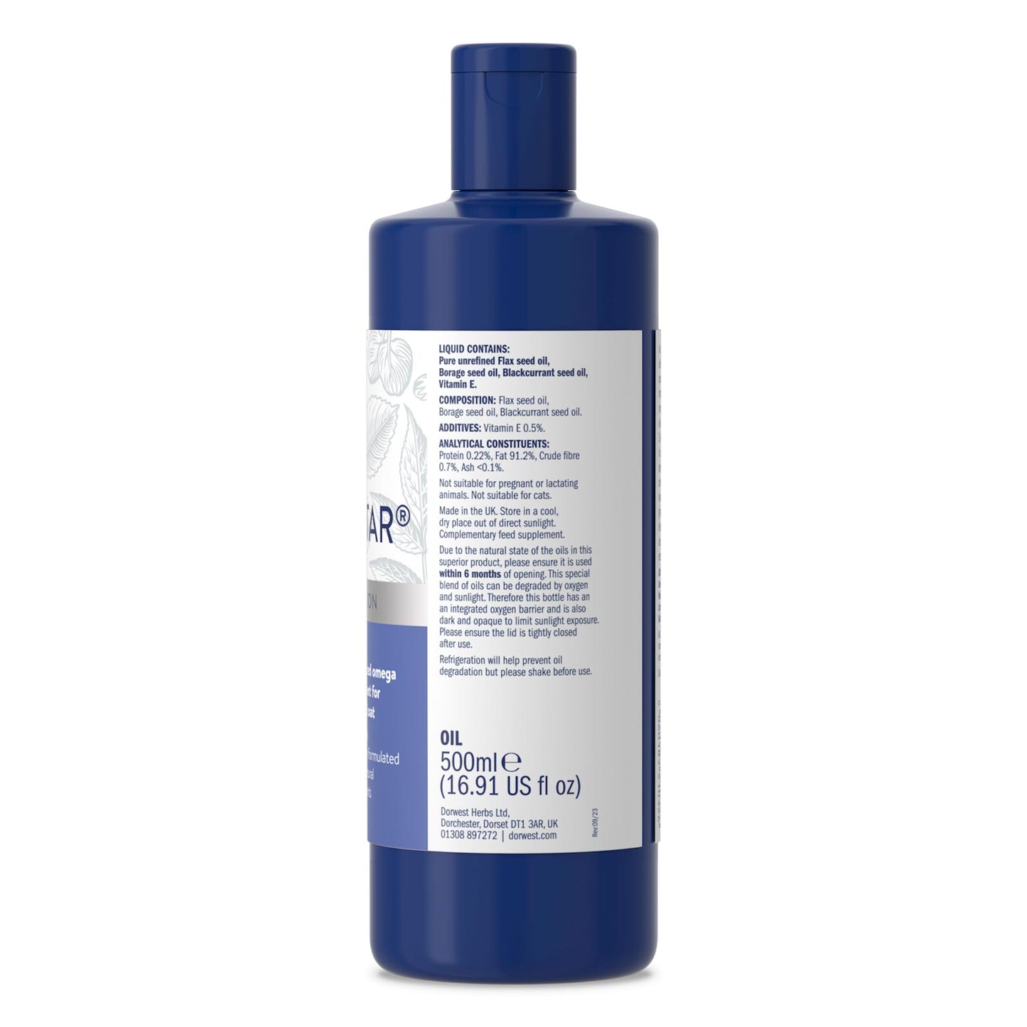 Dorwest Omega Star 500ml For Dogs (Omega 3 & 6 Oils For Healthy Skin & Coat)