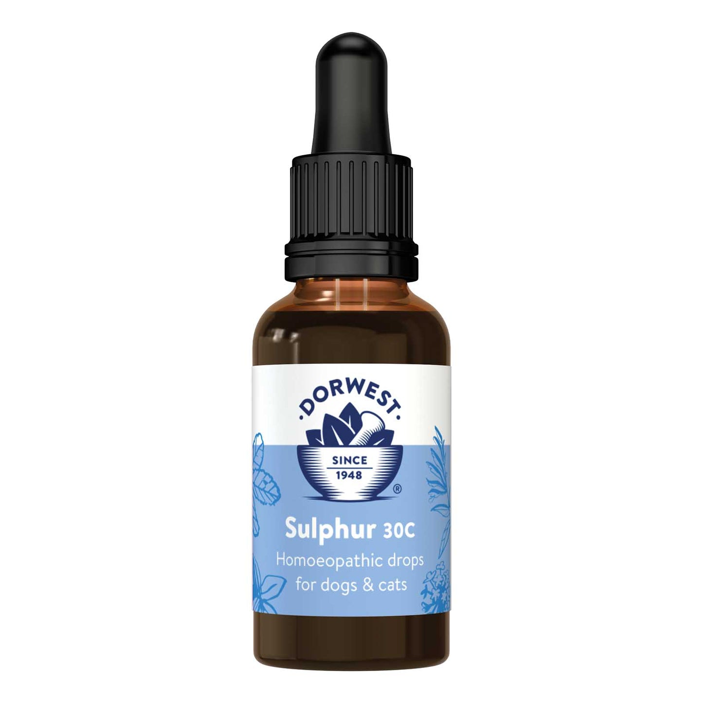 Dorwest Sulphur 30C 15ml Liquid For Dogs And Cats (For Itchy Skin)
