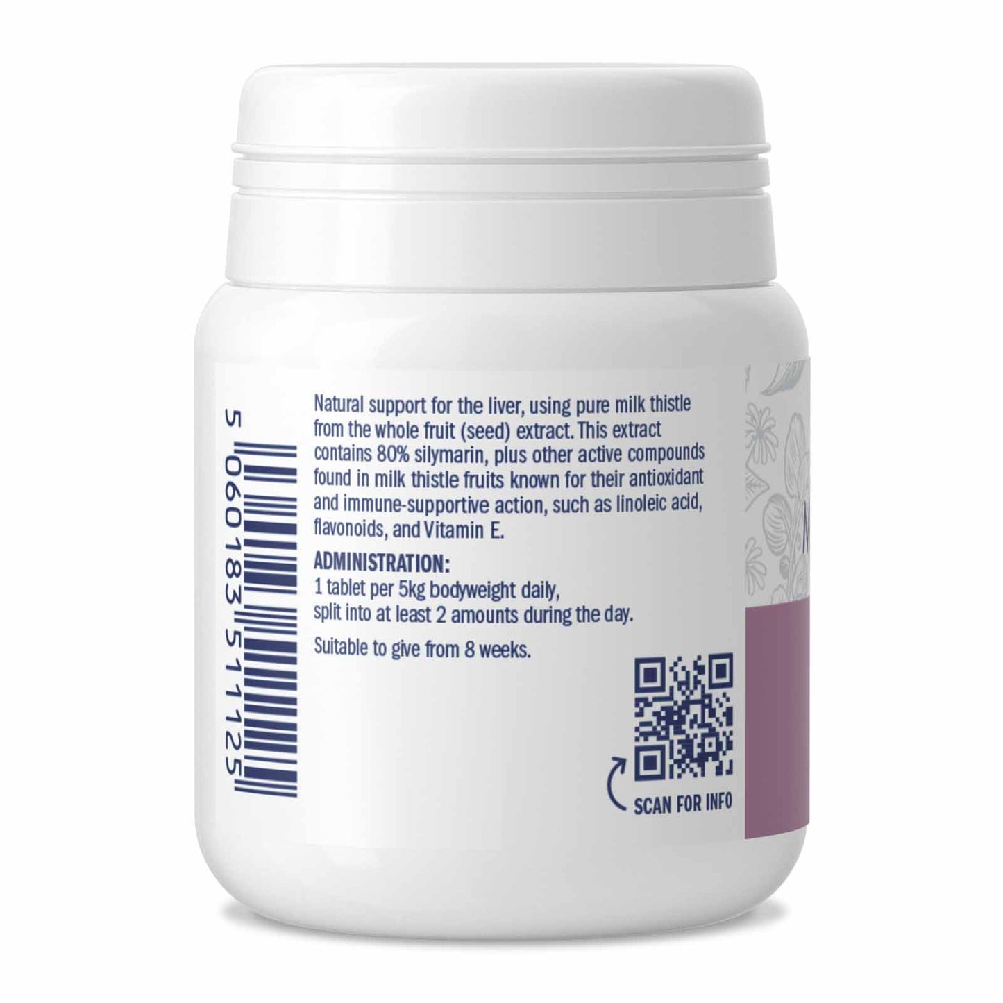 Dorwest Milk Thistle Tablets For Dogs And Cats (Liver Care)