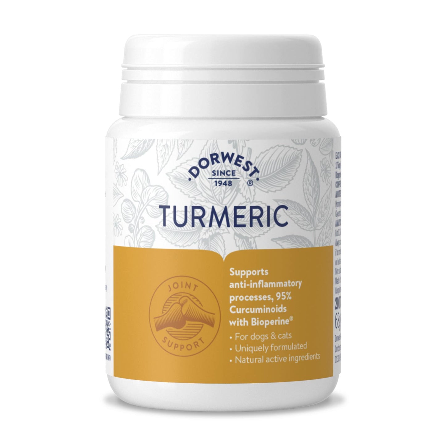 Dorwest Turmeric Tablets With Bioperine® For Dogs And Cats (Anti-Inflammatory)
