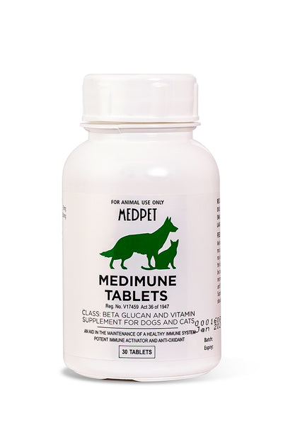 Medpet Medimune 30 Tablets For Dogs & Cats (Healthy Immune System)
