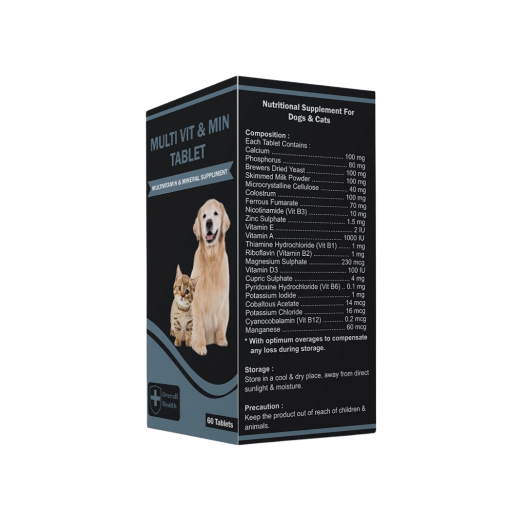 Multivitamin & Minerals For Dogs & Cats