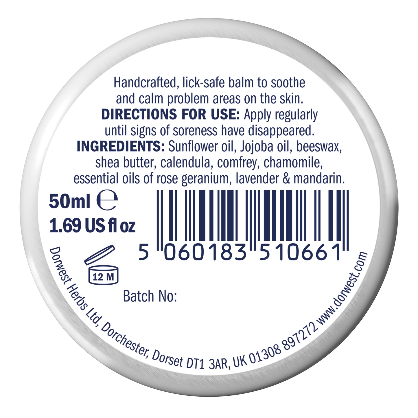 Dorwest Skin Balm For Dogs And Cats 50ml (Naturally Soothe & Hydrate Irritated Skin)