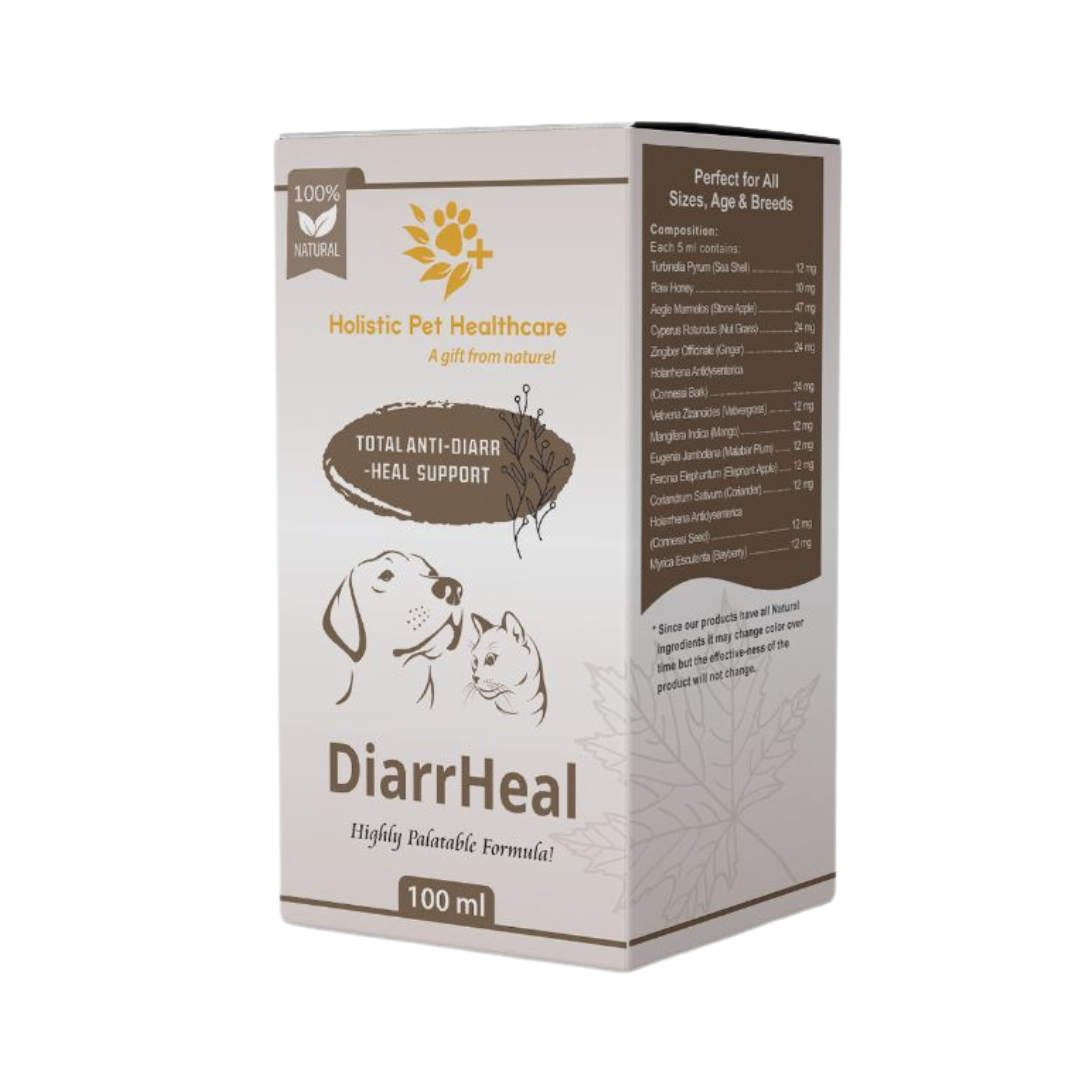 Holistic Pet Healthcare DiarrHeal Syrup 100ml (Anti-Diarrhea Support)