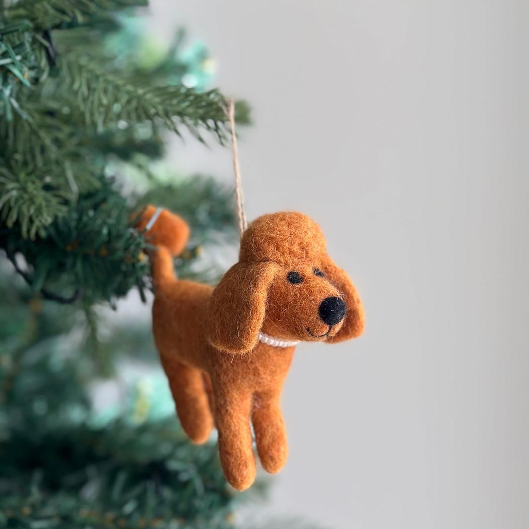 Felt Ornament - Poodle