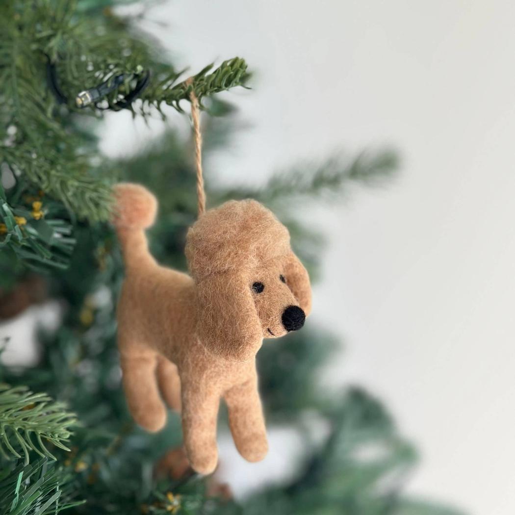 Felt Ornament - Poodle