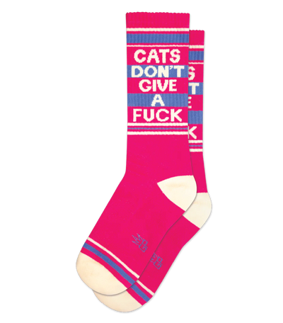 Gumball Poodle Cats Don't Give A Fuck Gym Crew Socks