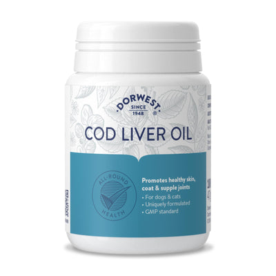 Dorwest Cod Liver Oil Capsules For Dogs And Cats (Omega 3 Fatty Acids)