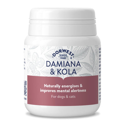 Dorwest Damiana & Kola Tablets For Dogs And Cats (For Alterness, Vitality & Stamina)