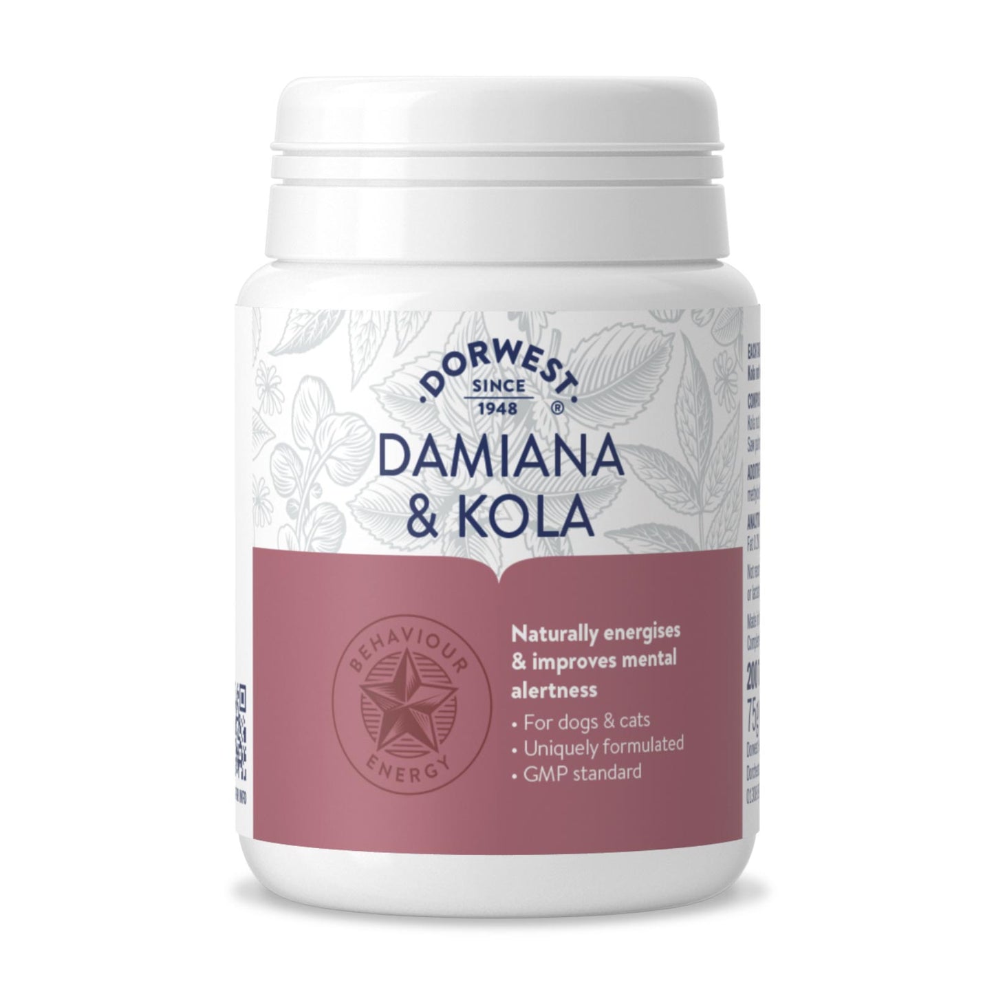 Dorwest Damiana & Kola Tablets For Dogs And Cats (For Alterness, Vitality & Stamina)