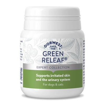 Dorwest Green Releaf Tablets For Dogs And Cats (For Itchy Skin, Joints & Urinary Care)