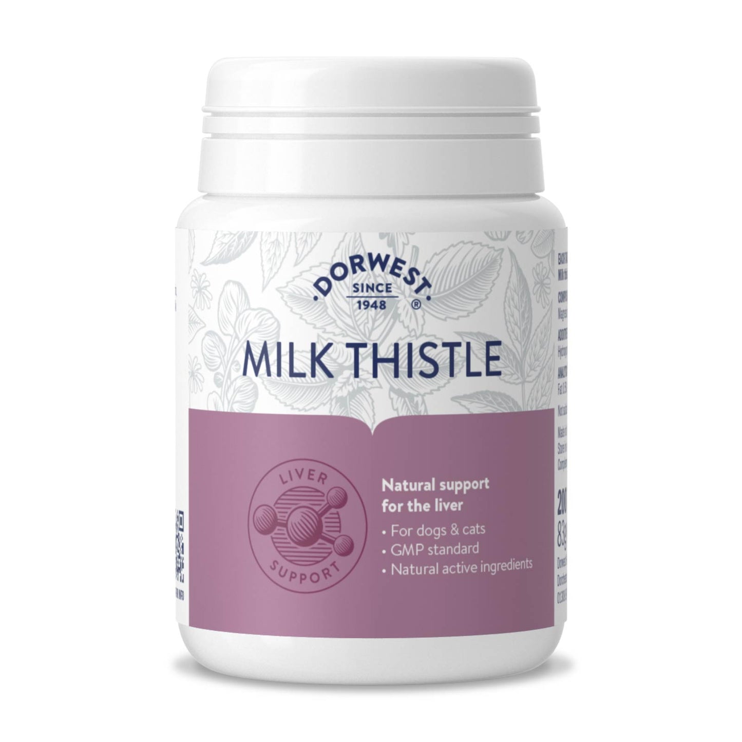 Dorwest Milk Thistle Tablets For Dogs And Cats (Liver Care)