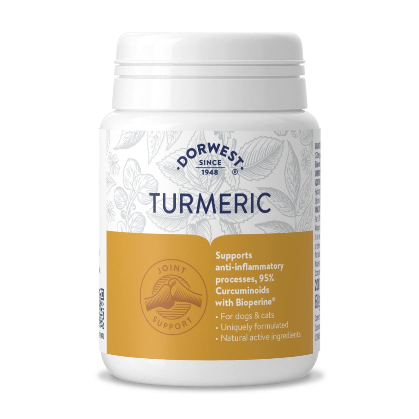 Dorwest Turmeric Tablets With Bioperine® For Dogs And Cats (Anti-Inflammatory)