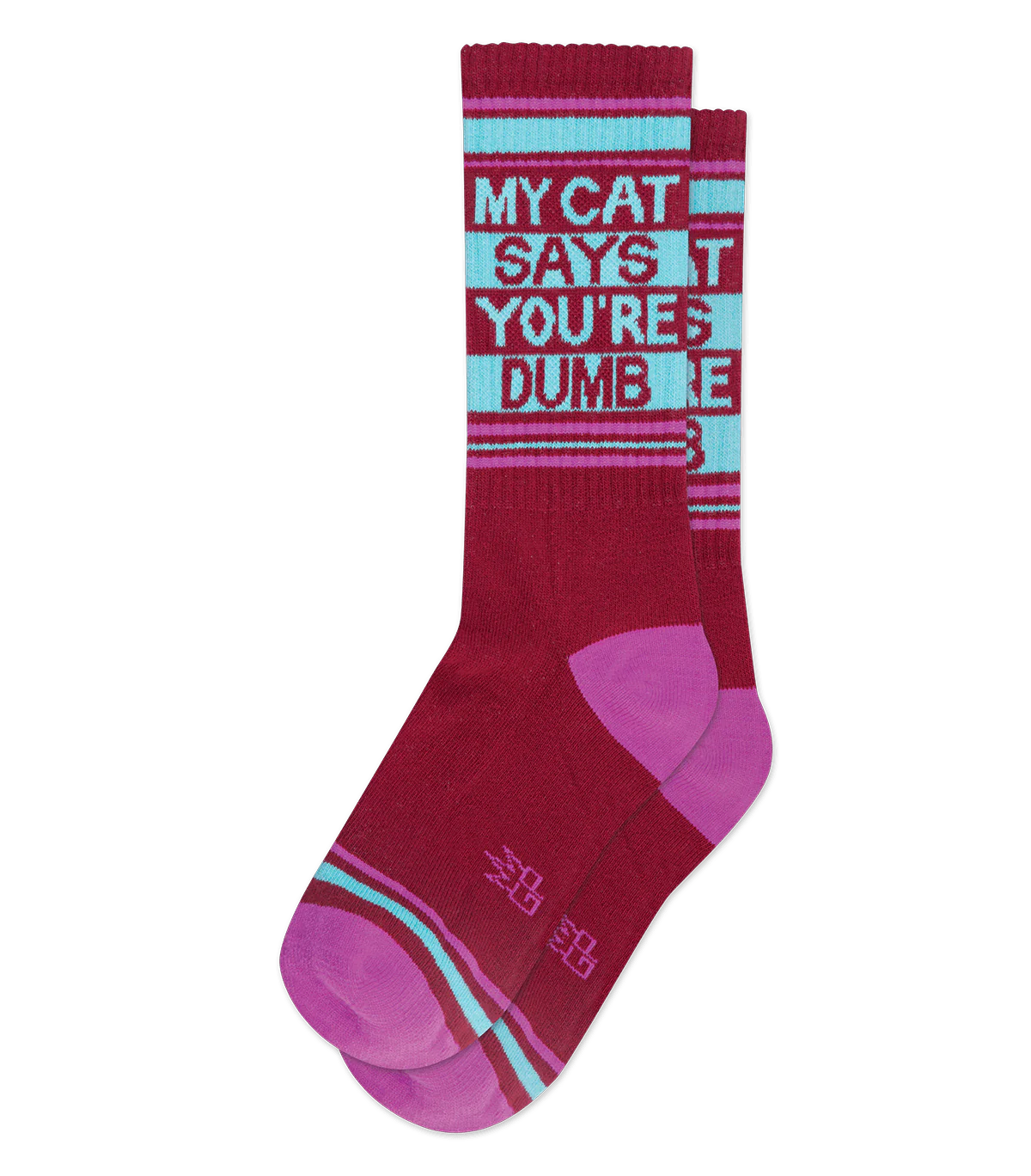 Gumball Poodle My Cat Says You're Dumb Gym Crew Socks