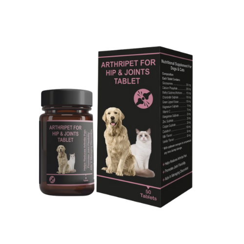 Arthripet For Hip & Joints for Dogs & Cats 50 Tablets
