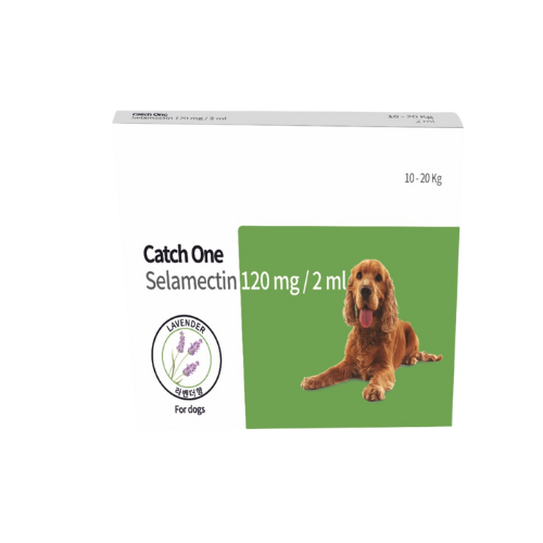 Catch One Selamectin 6% Spot On Flea & Tick Treatment 3 x Pipettes in 1 Carton