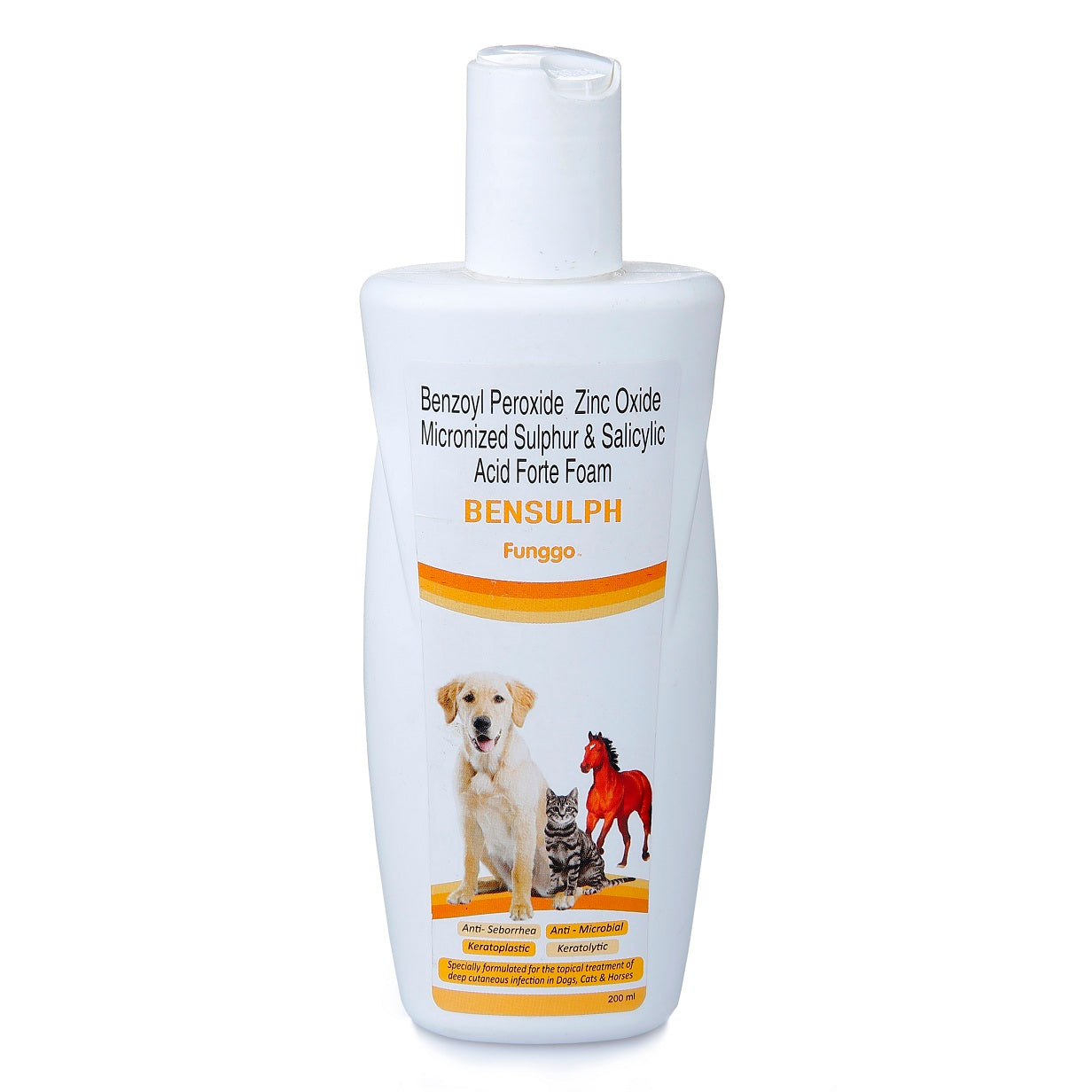 Benzoyl Peroxide Zinc Oxide & Micronized Sulfur and Salicylic Acid Shampoo for Cats and Dogs