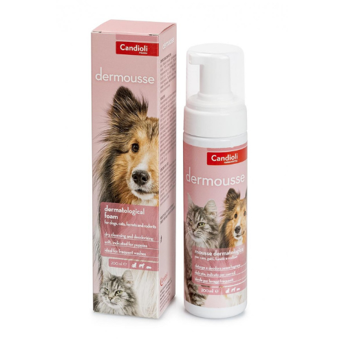 Candioli Dermousse dry shampoo for dogs, cats and other pets 200ml