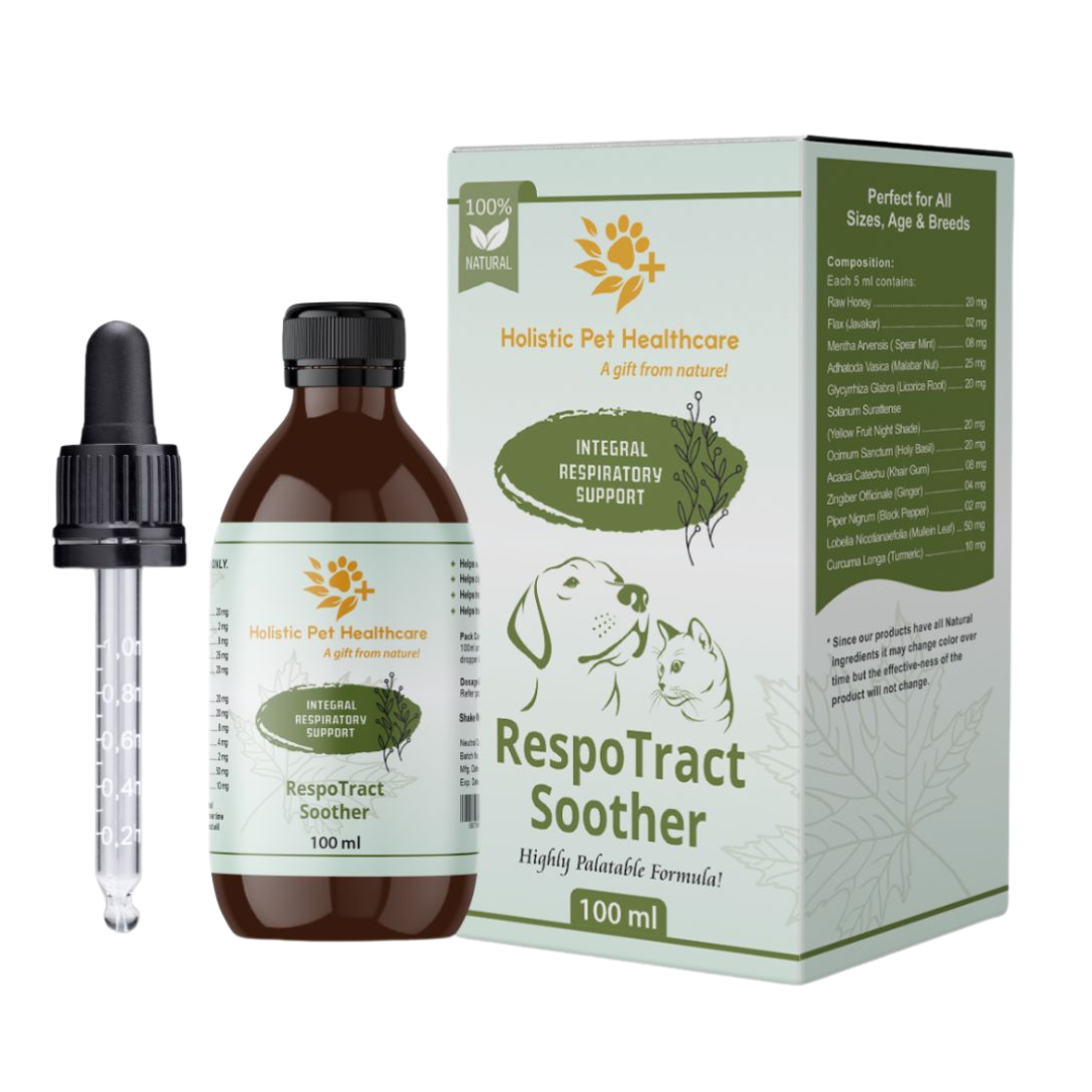 Holistic Pet Healthcare RespoTract Soother Syrup 100ml (Integral Respiratory Support)